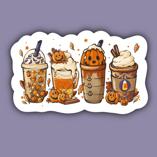 Fall Coffee Sticker