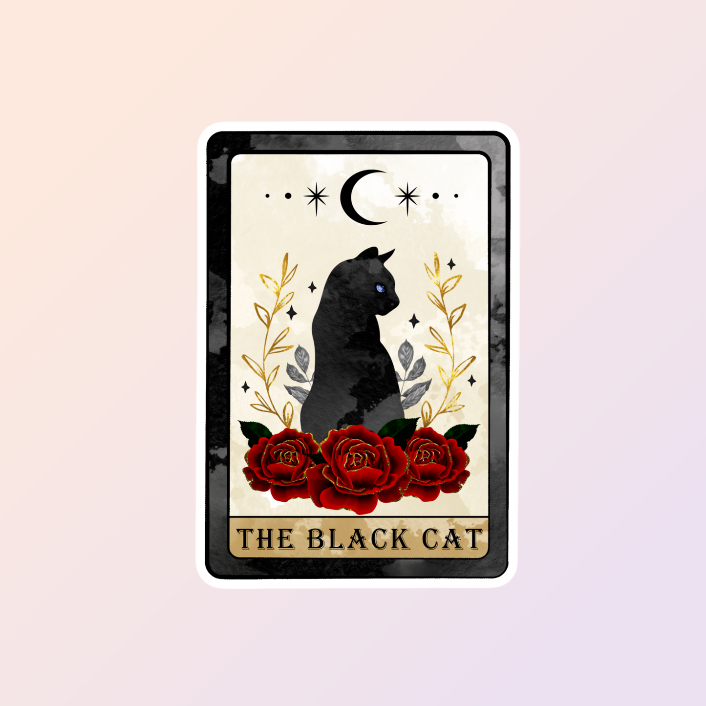 Black Cat Tarot Stickers