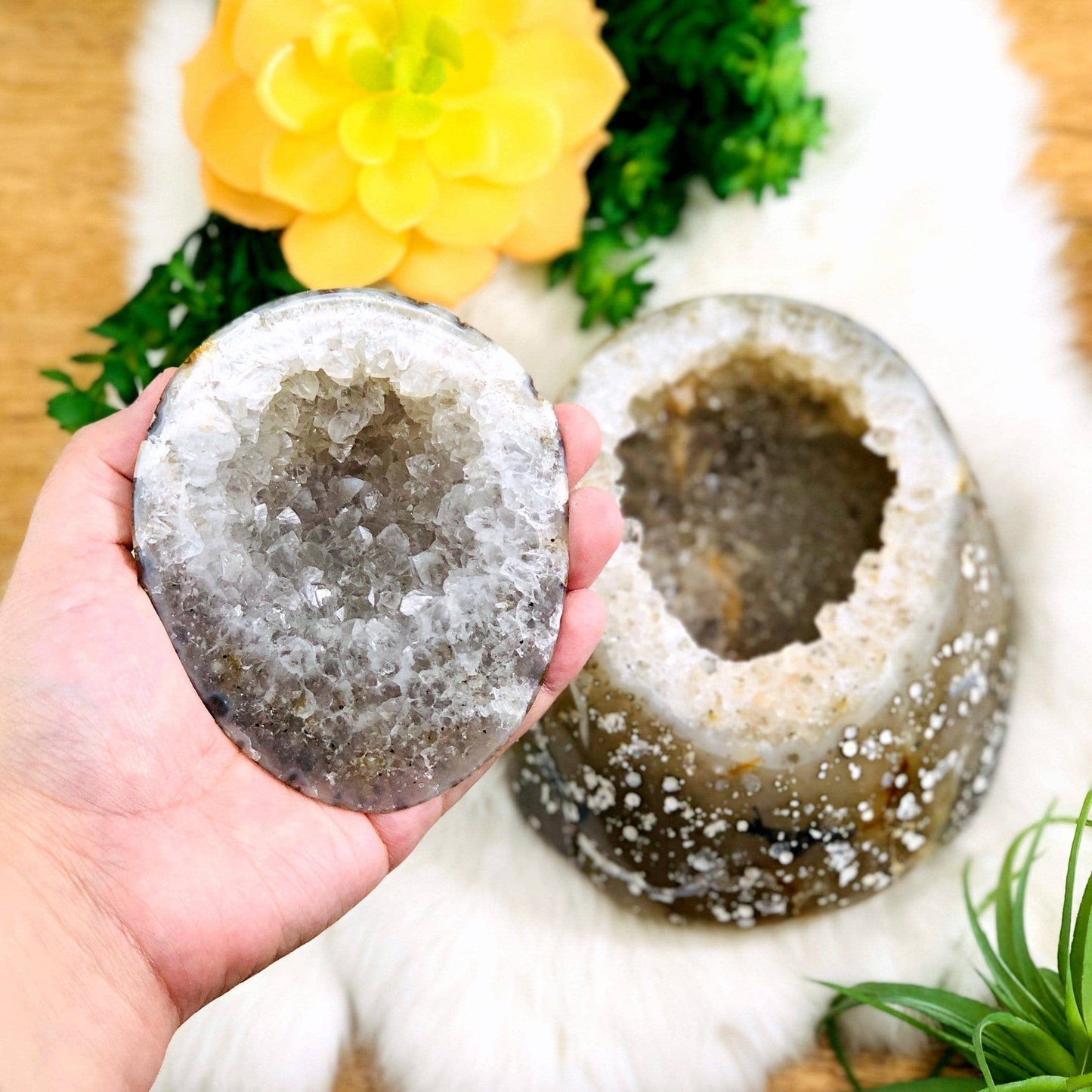 Agate Geode Box - Druzy