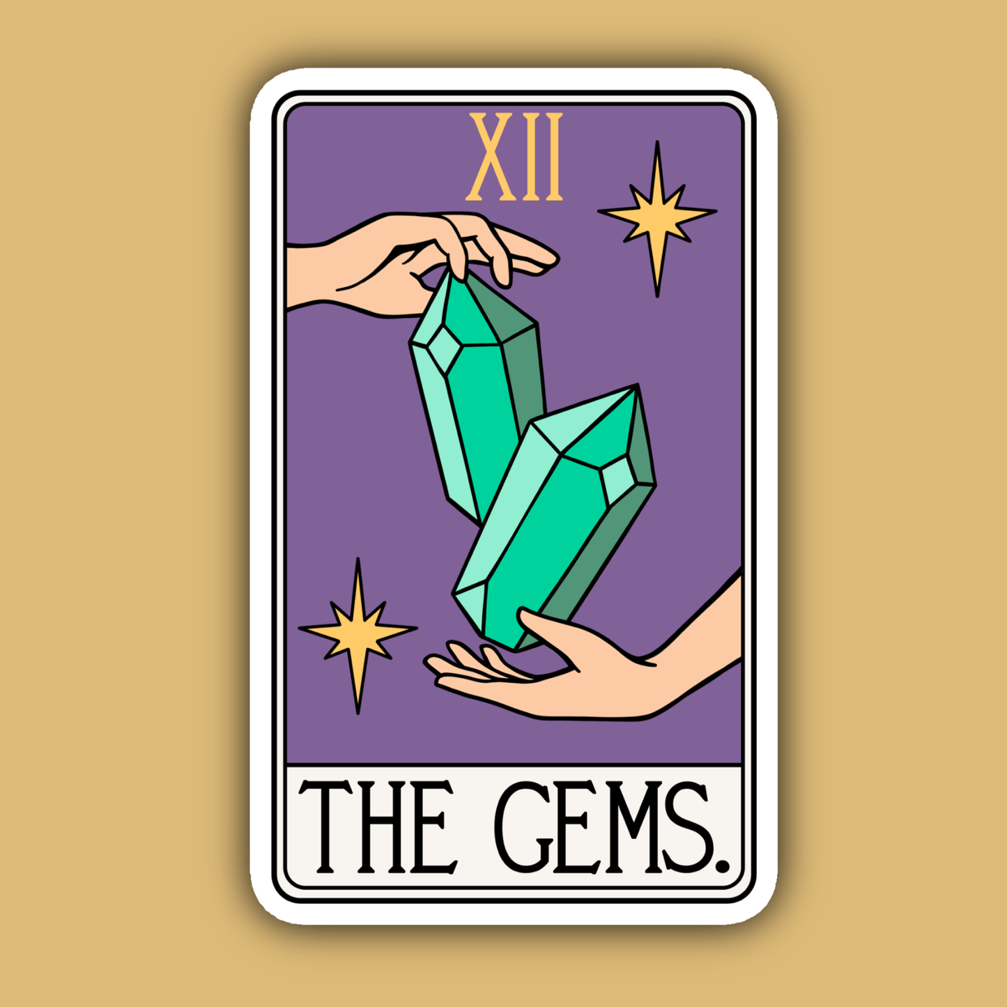 The Gems Tarot Card Sticker