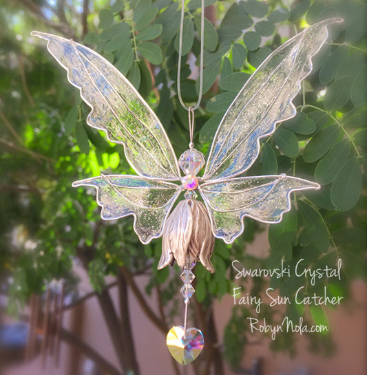 Small Angel Fairy Sun Catcher - Swarovski