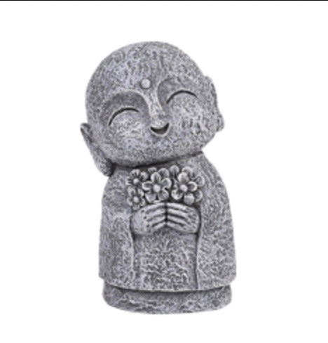 Jizo Monk w/Flowers Statue C/60