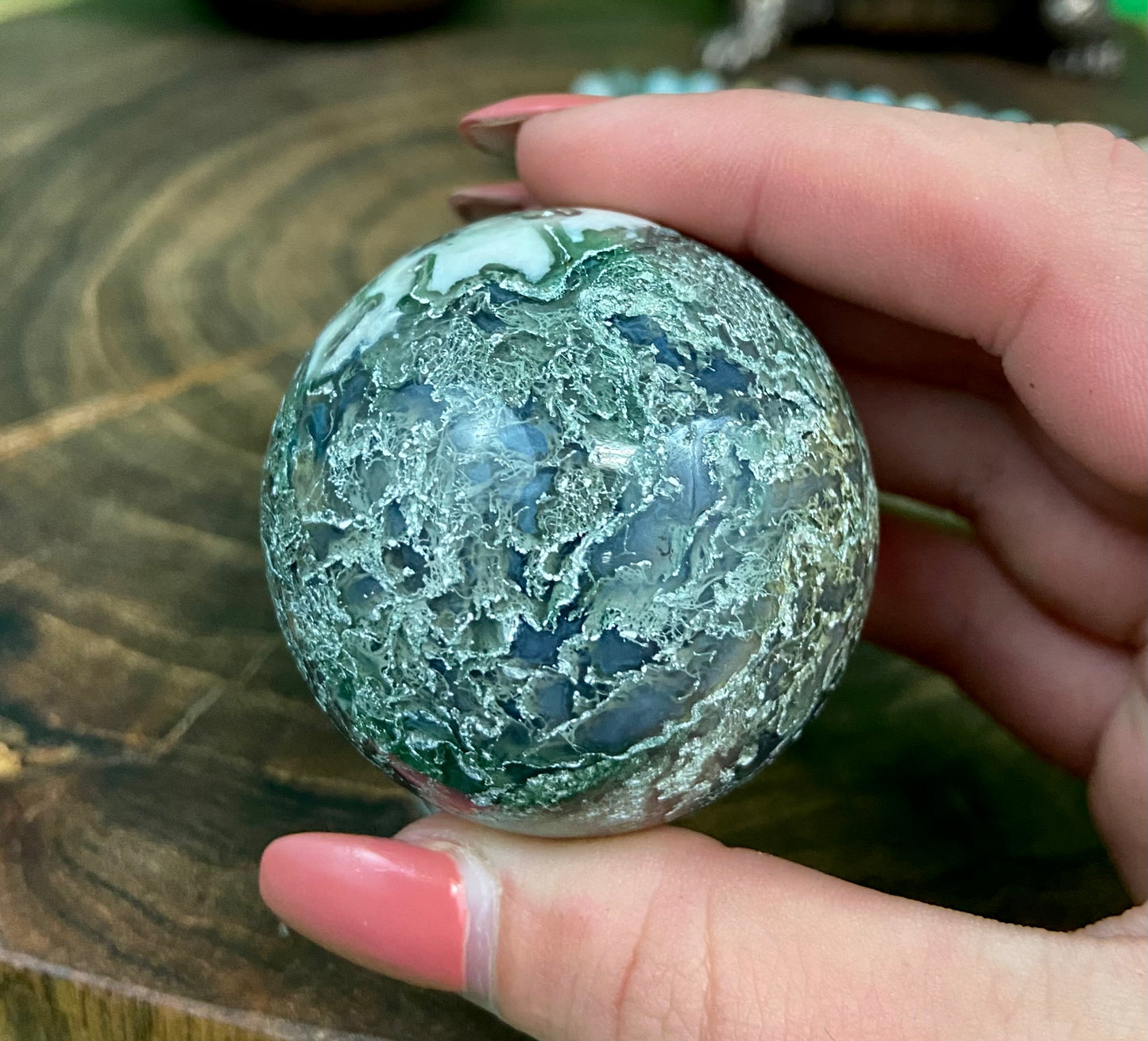 Moss Agate Sphere