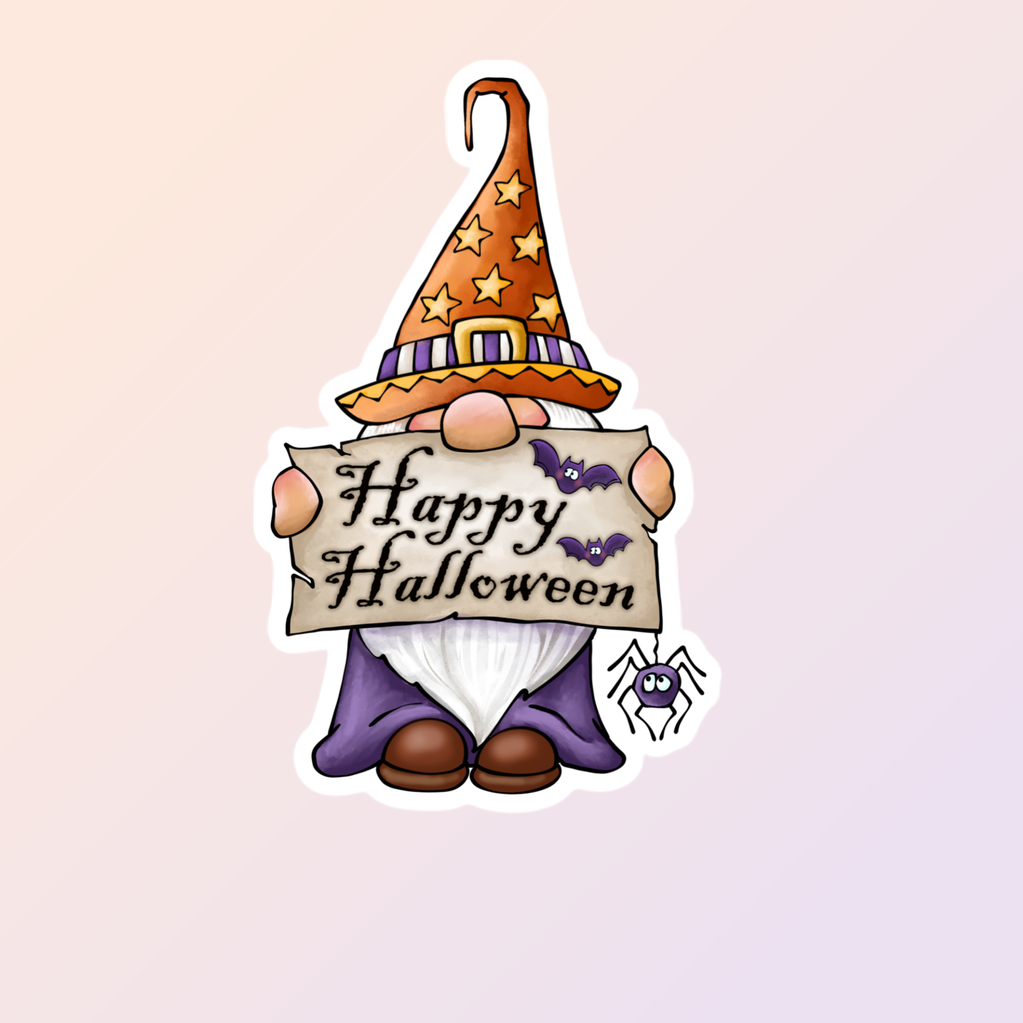 Happy Halloween Gnome Sticker