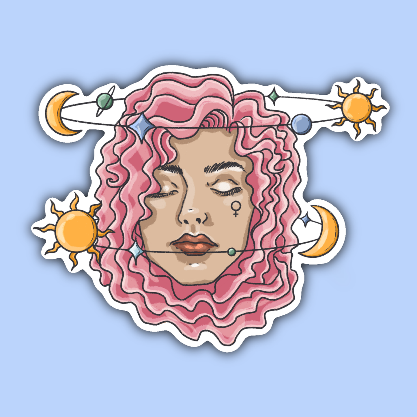 Celestial Woman Sticker