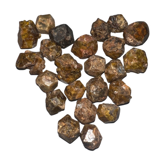 Green Andradite Garnet Rhombic Decahedron