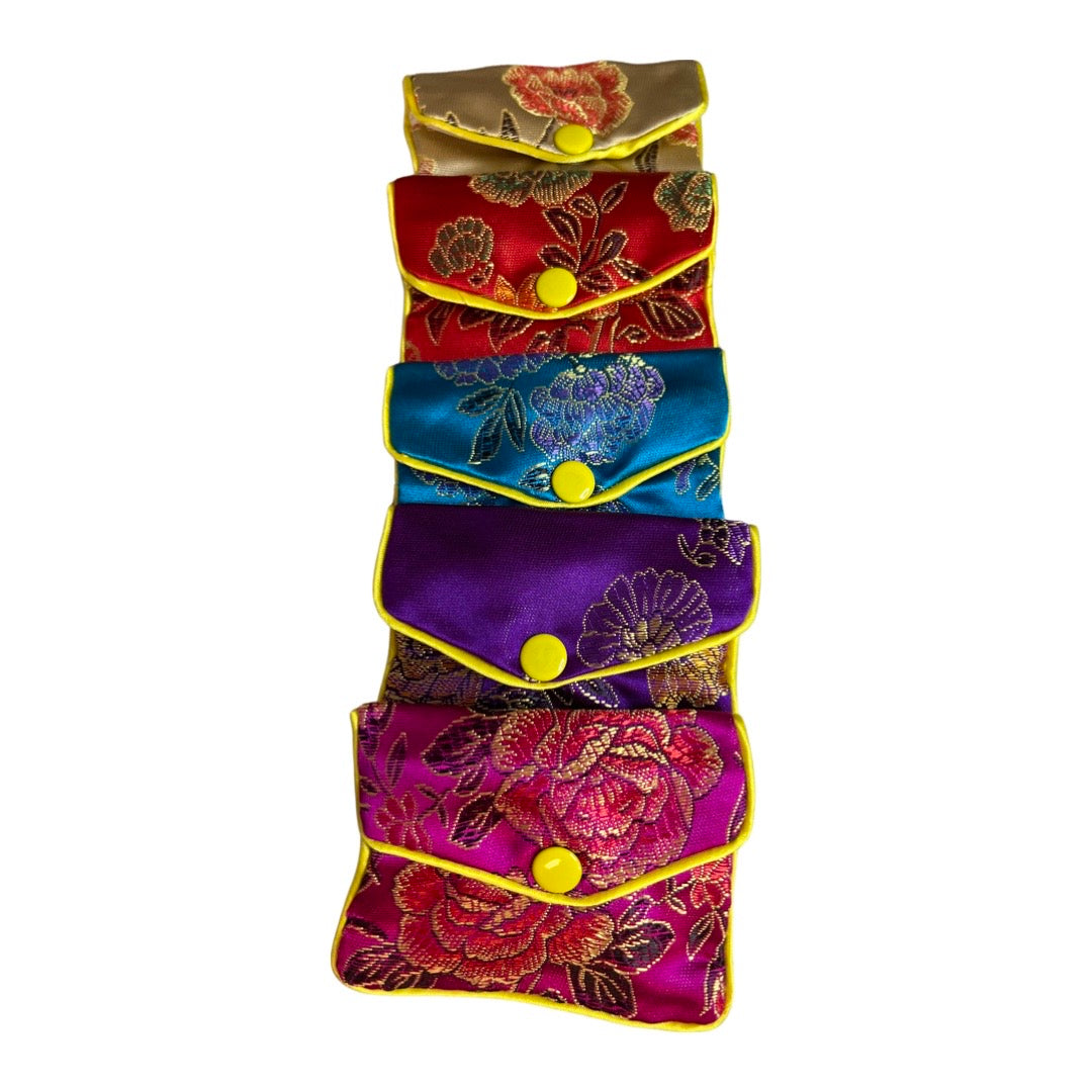 Chinese Brocade Pouches - Small Snap