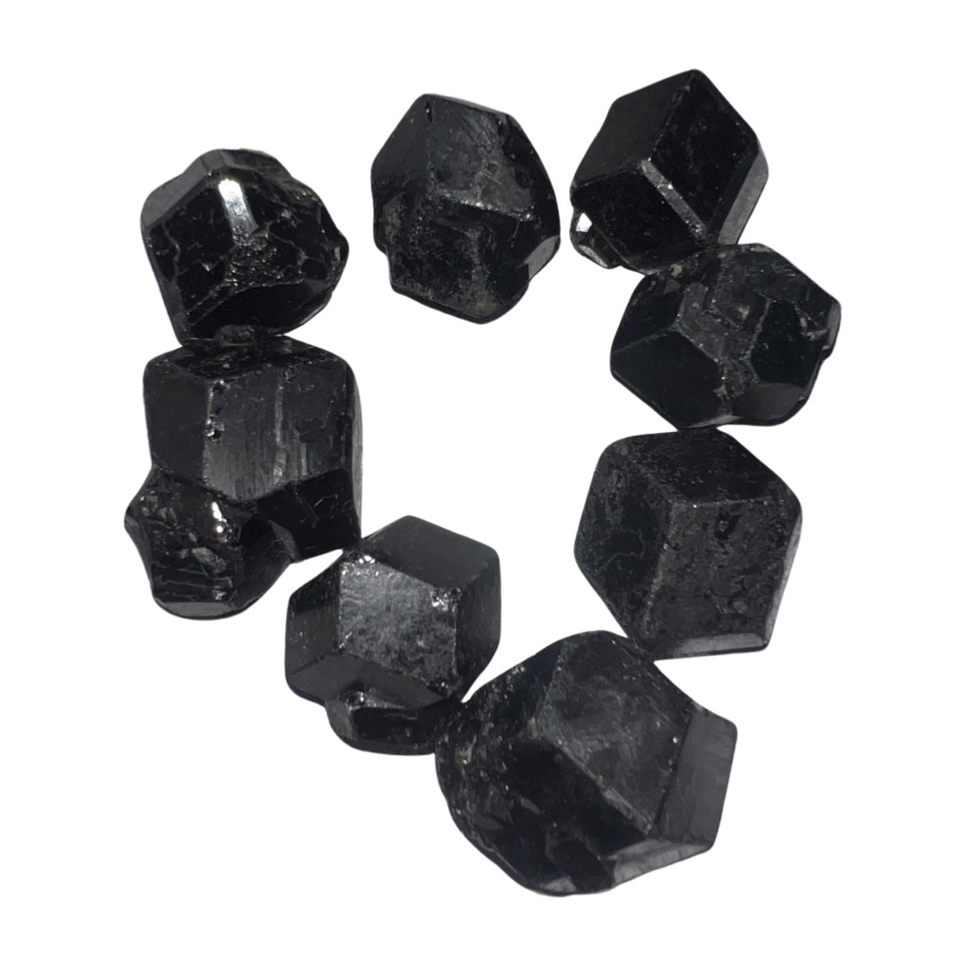 Black Andradite Garnet Rhombic Decahedron
